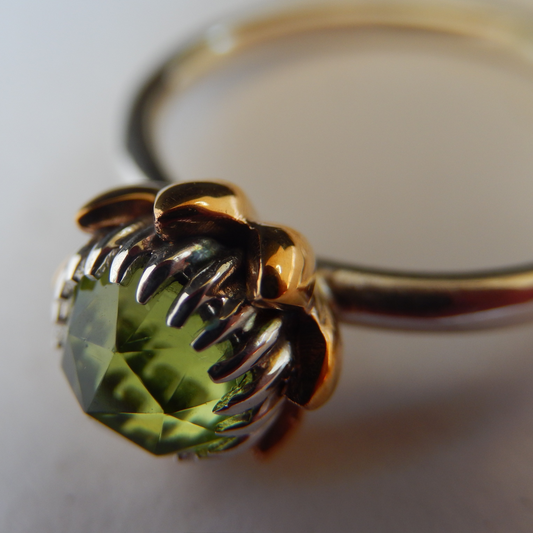 Bold Protea Ring (Peridot)