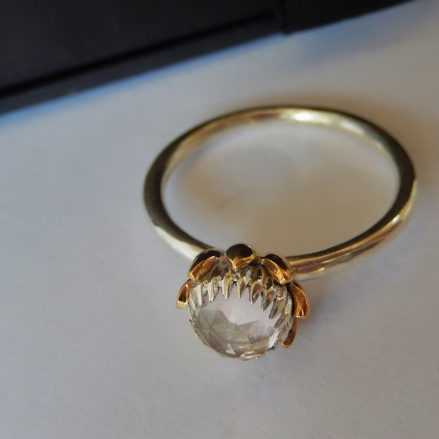 Bold Protea Ring (Rose Quartz)