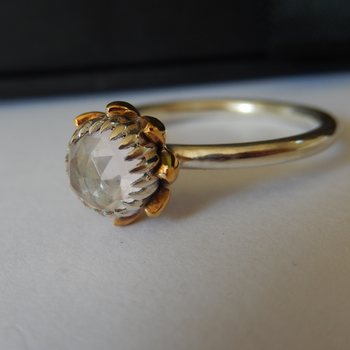 Bold Protea Ring (Rose Quartz)