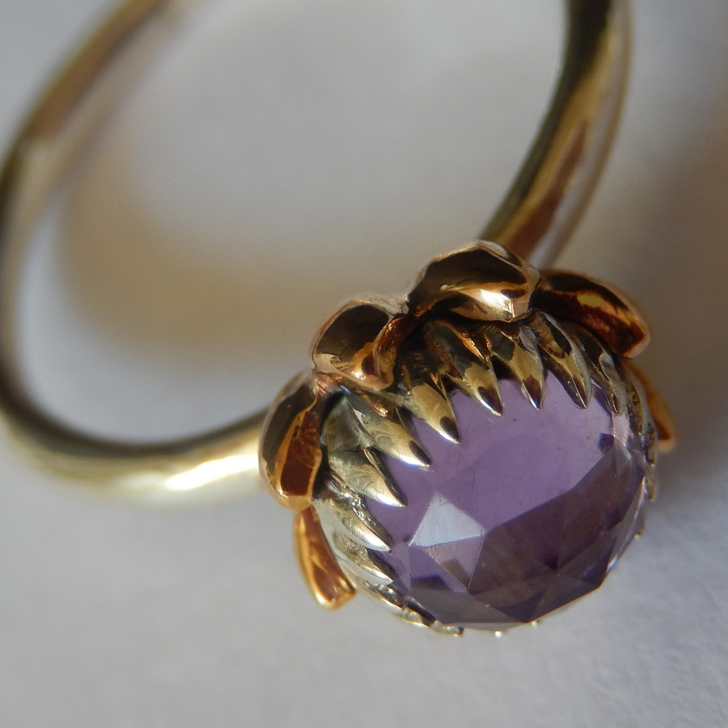 Bold Protea Ring (Amethyst)