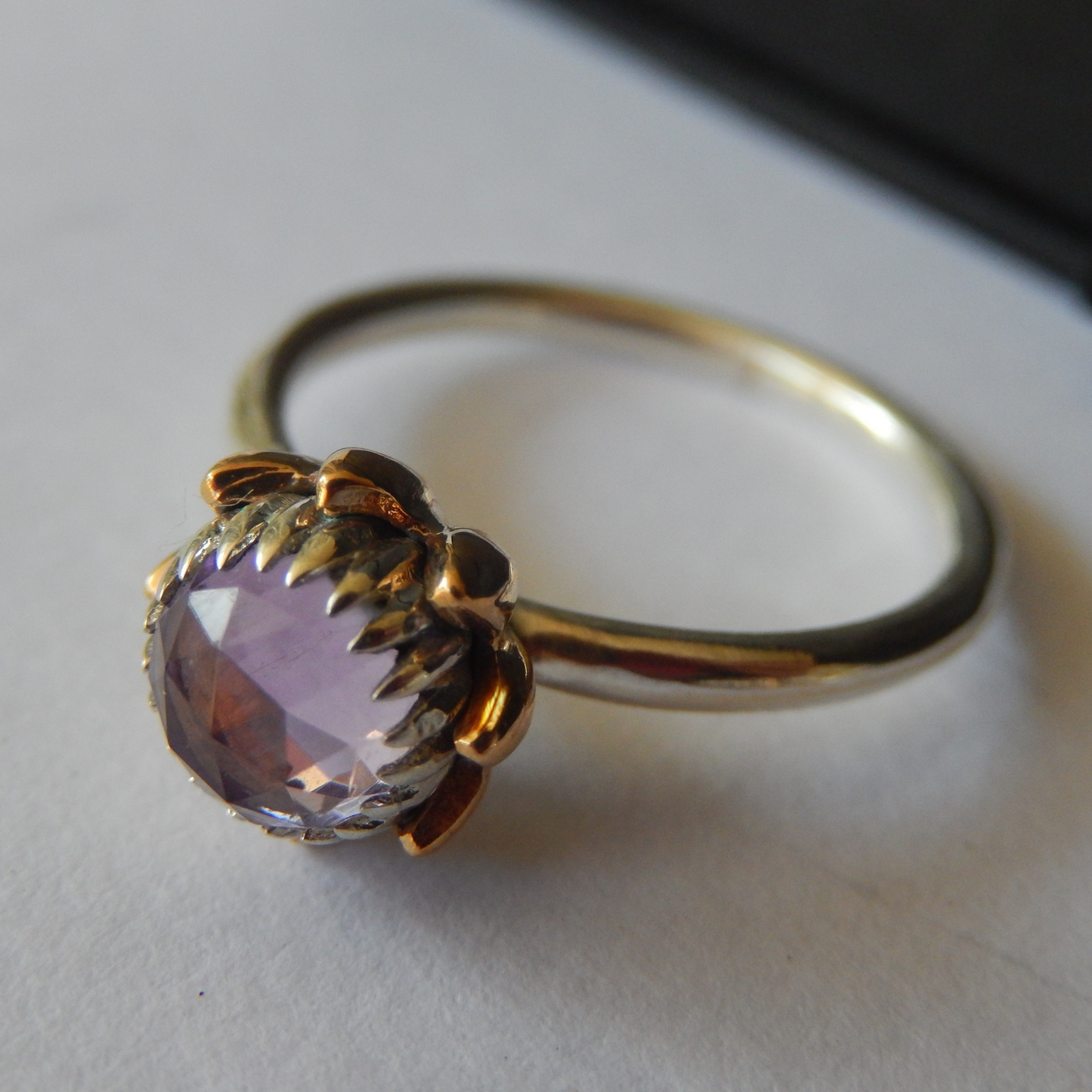 Bold Protea Ring (Amethyst)