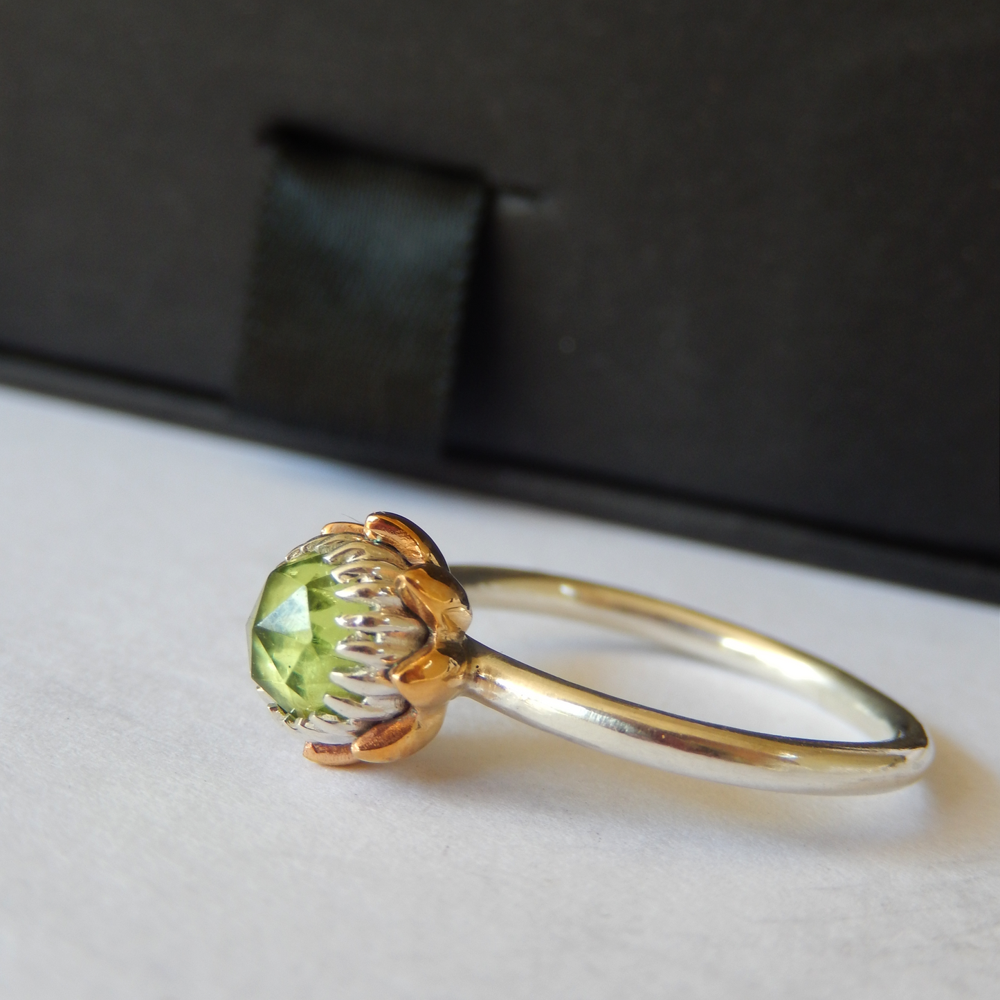 Bold Protea Ring (Peridot)