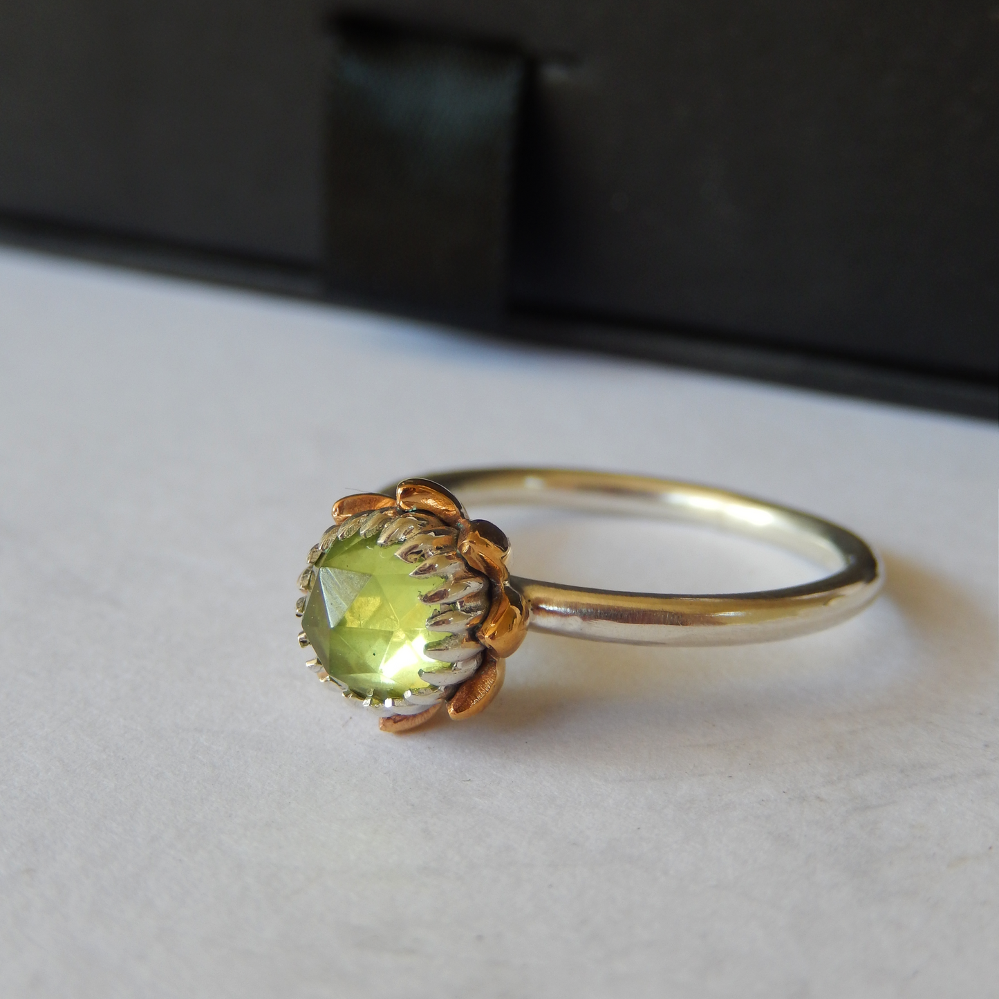 Bold Protea Ring (Peridot)