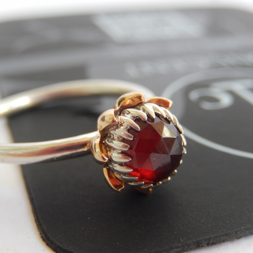 Bold Protea Ring (Red Garnet)