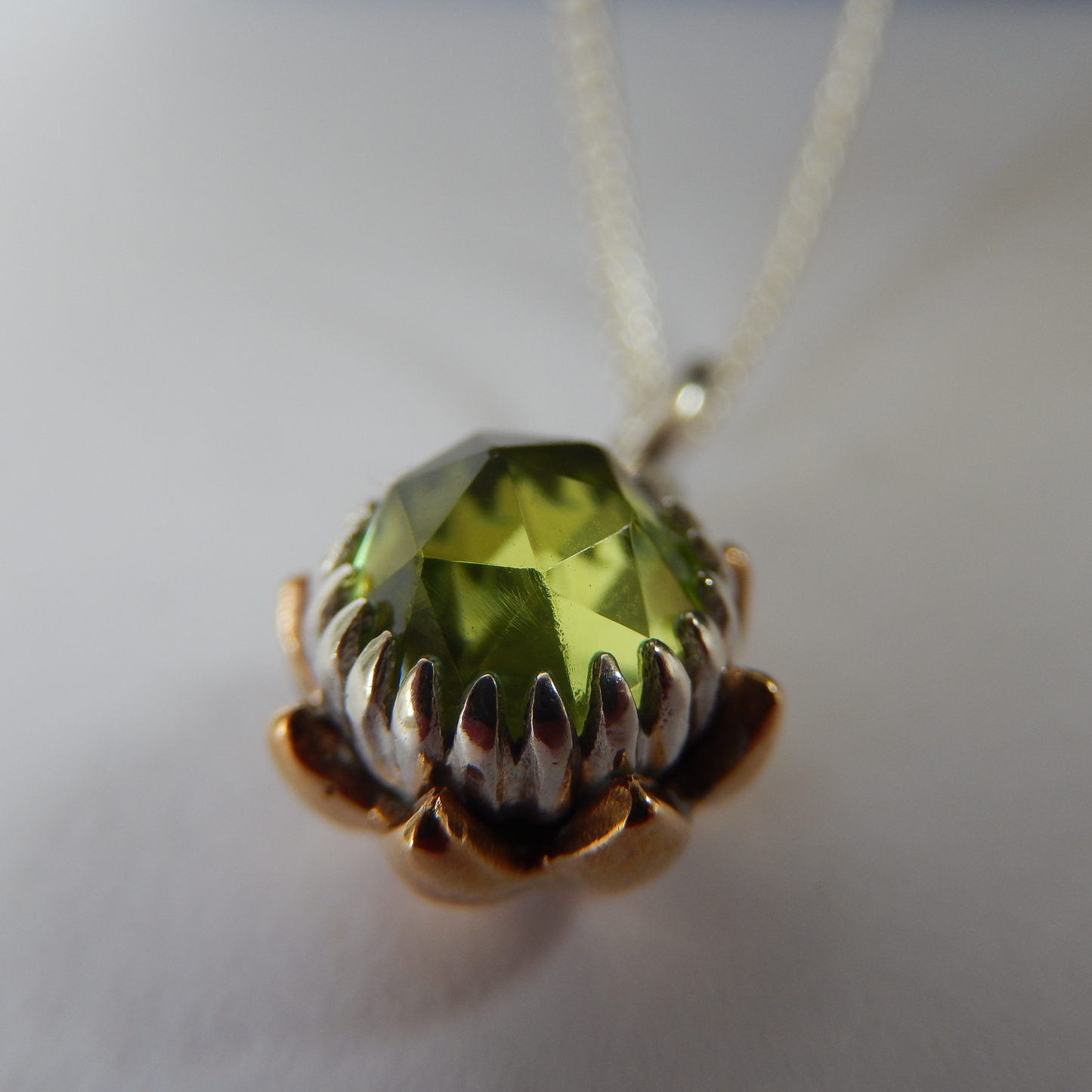 Bold Protea Necklace (Peridot)