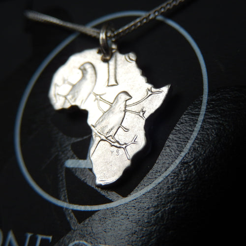 One Cent Africa Necklace (Silver)