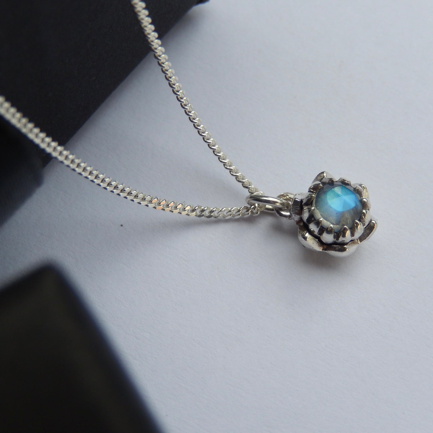 Petite Protea Necklace (Moonstone)