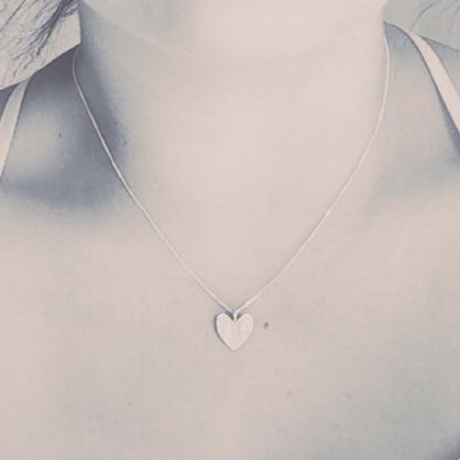 One Cent Heart Necklace (Silver)